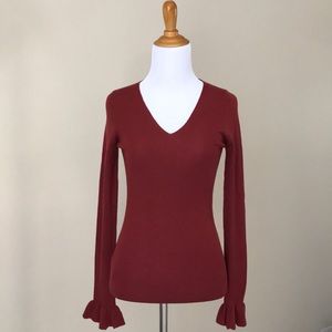 NWT Anne Taylor V-Neck Merino Sweater